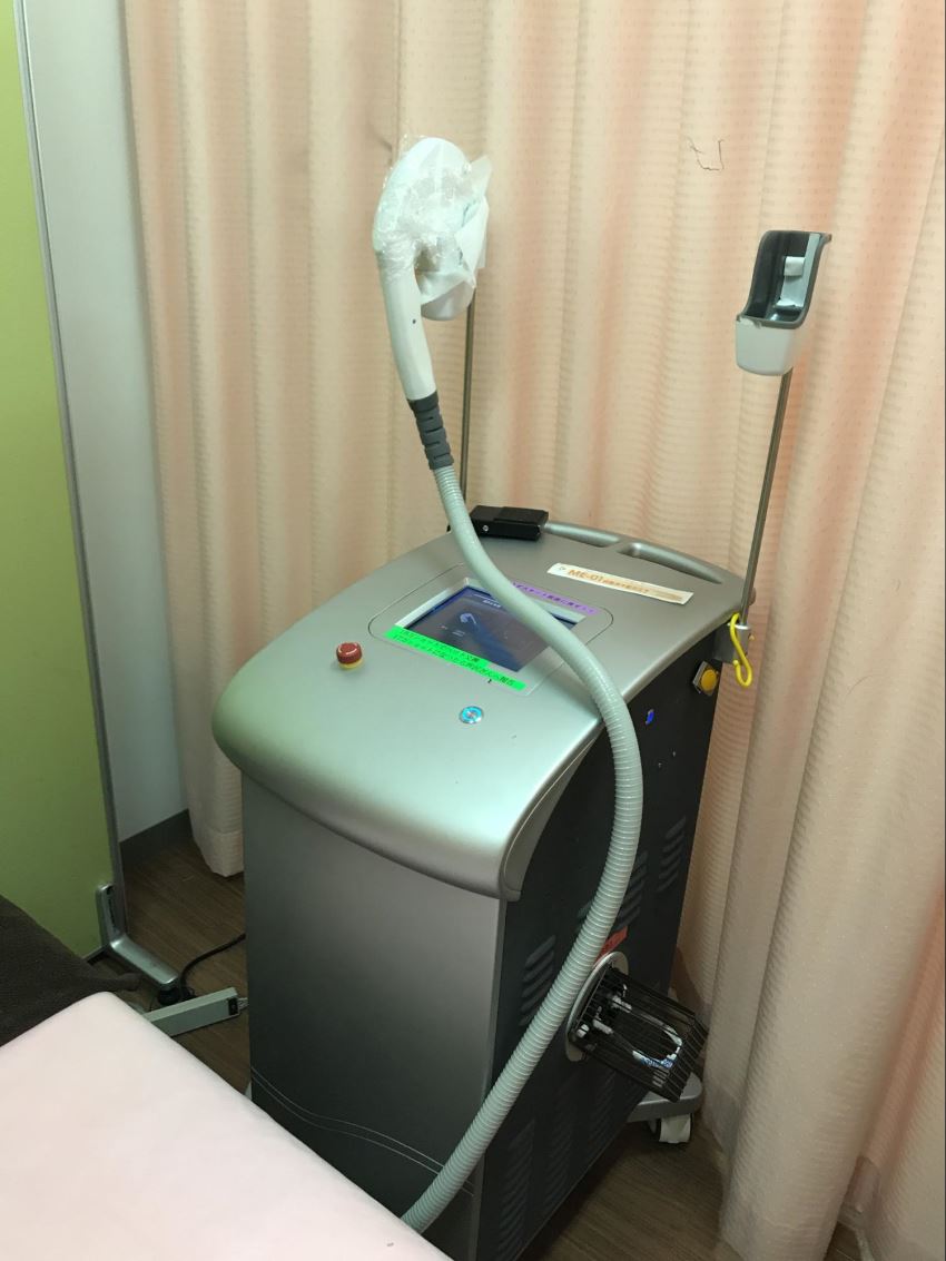 SBCで使っているウルトラ美肌脱毛の機器