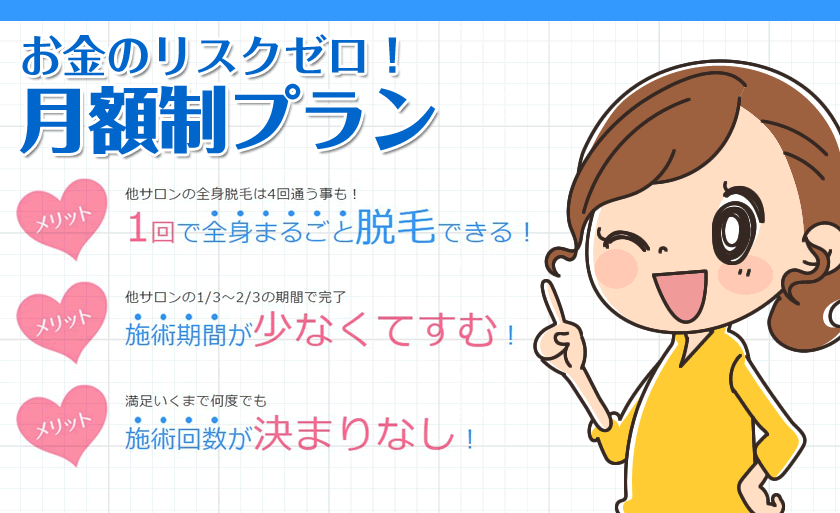 キレイモ月額制プランの料金と特長