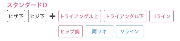 ミュゼ50円キャンペーン 大人気プランの「スタンダードD」